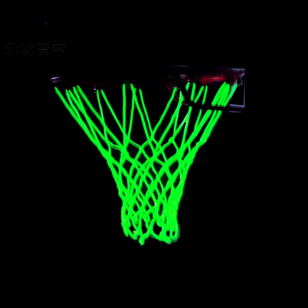 45CM Light Up Outdoor Basketball Net Heavy Duty Basketball Net Replacement Shooting Trainning Luminous Basketball Net Equipments