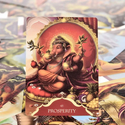 New Tarot Cards Whispers Of Lord Ganesha Oracle Tarot Table Game English Divination Tarot Family Party Playing Cards