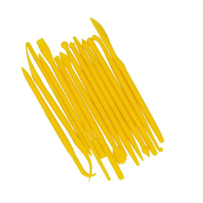 14pcs/set Plastic Clay Sculpting Set Cake Decorating Tools Set for Shaping Clay Playdough Tools Toys Polymer Modeling Clay Tools