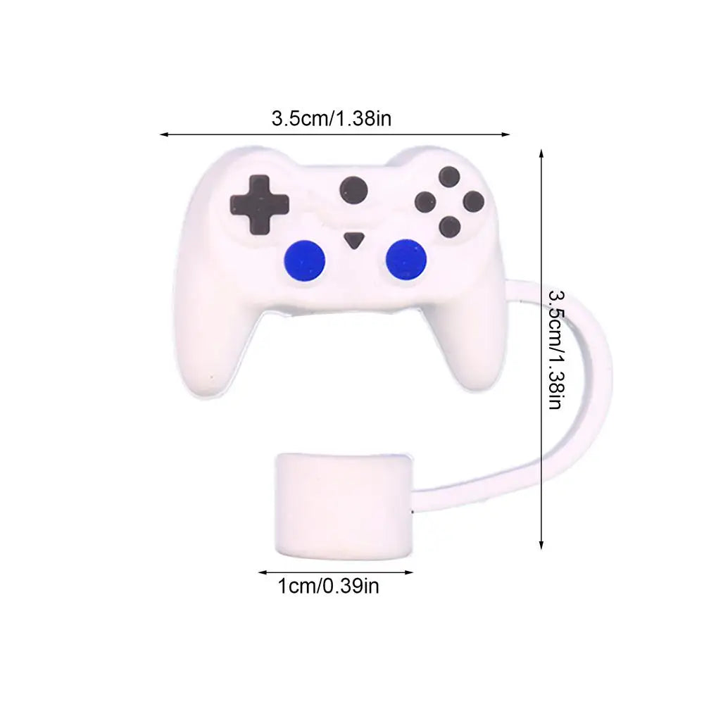 1pc Straw Topper Dust Proof Plugs Basketball Football Shape Covers Reusable Cute Soccer Ball Caps Baseball