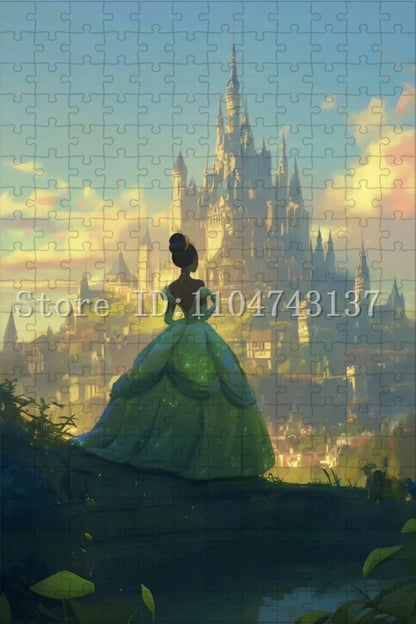 New Arrival Disney Princess Puzzles 108/300/500/1000 Pieces Cartoon Jigsaw Puzzles for Adult Children Intelligence Game Toys