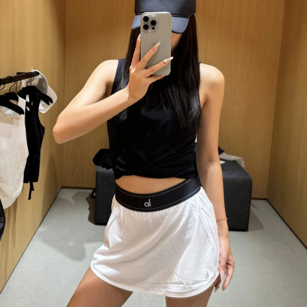 A* Yoga High-end Moisture Wicking Water-cooled Tennis Skirt Women's Quick-drying Breathable Double-layer Sports Pants Skirt