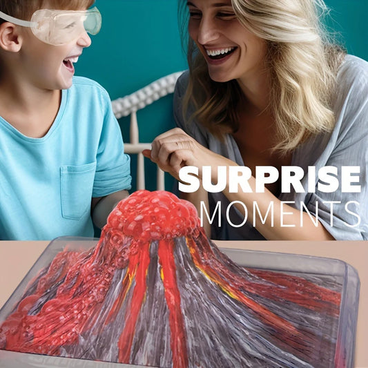 Creative Volcano Eruption Experiment Set DIY Painting Coloring Kit Child Popular science Toy,Birthday Gifts for boys and girls