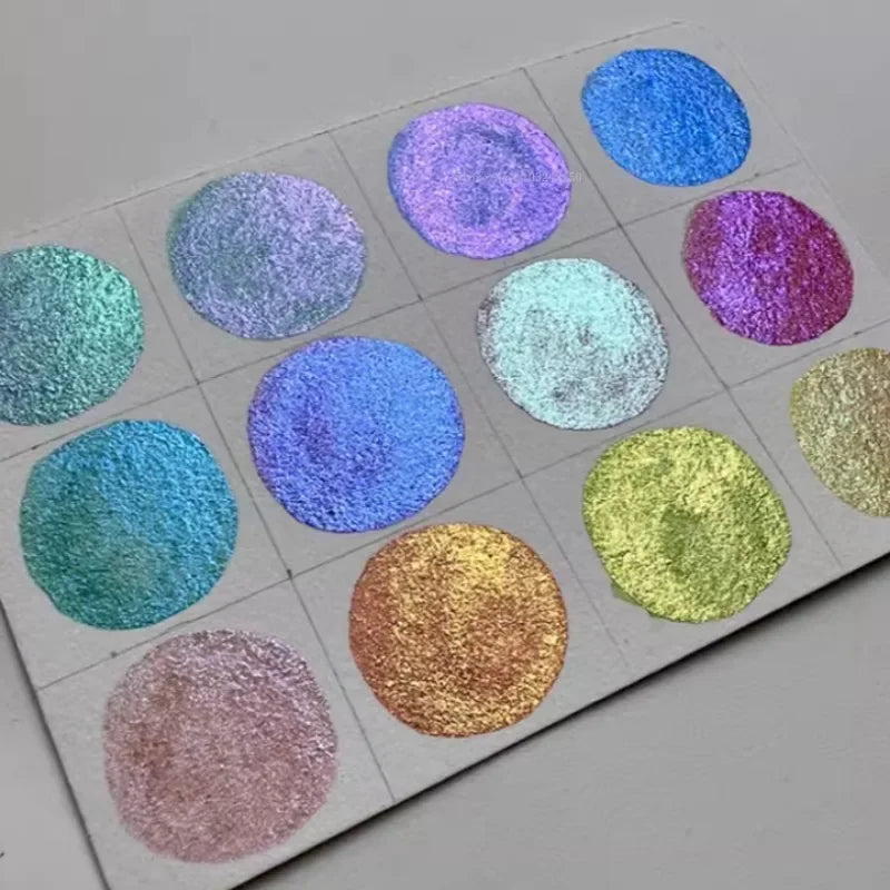 30 Color Conventional Color-changing Pearlescent Pigment Hand-painted Water Color Creation Calligraphy Painting Art Pigment