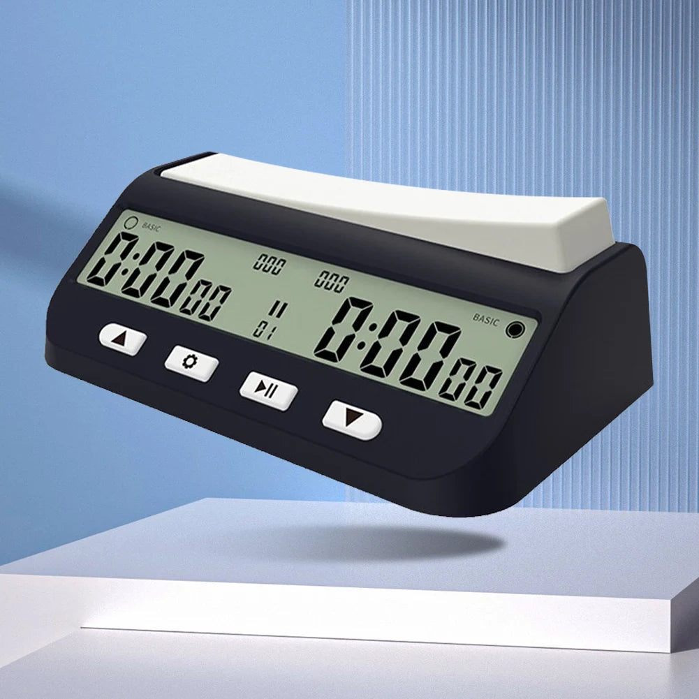Digital Chess Timer with Basic Bonus Delay and Positive Time Features Game Timer for Chess Game I-GO and Chinese Chess
