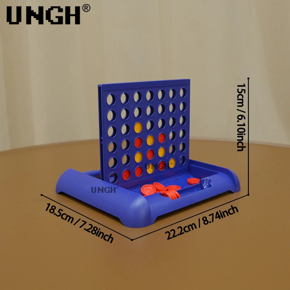 UNGH Foldable Connect 4 in A Line Board Game Classic Party Bingo Chess Family Game Toy Educational Toy for Kids Children