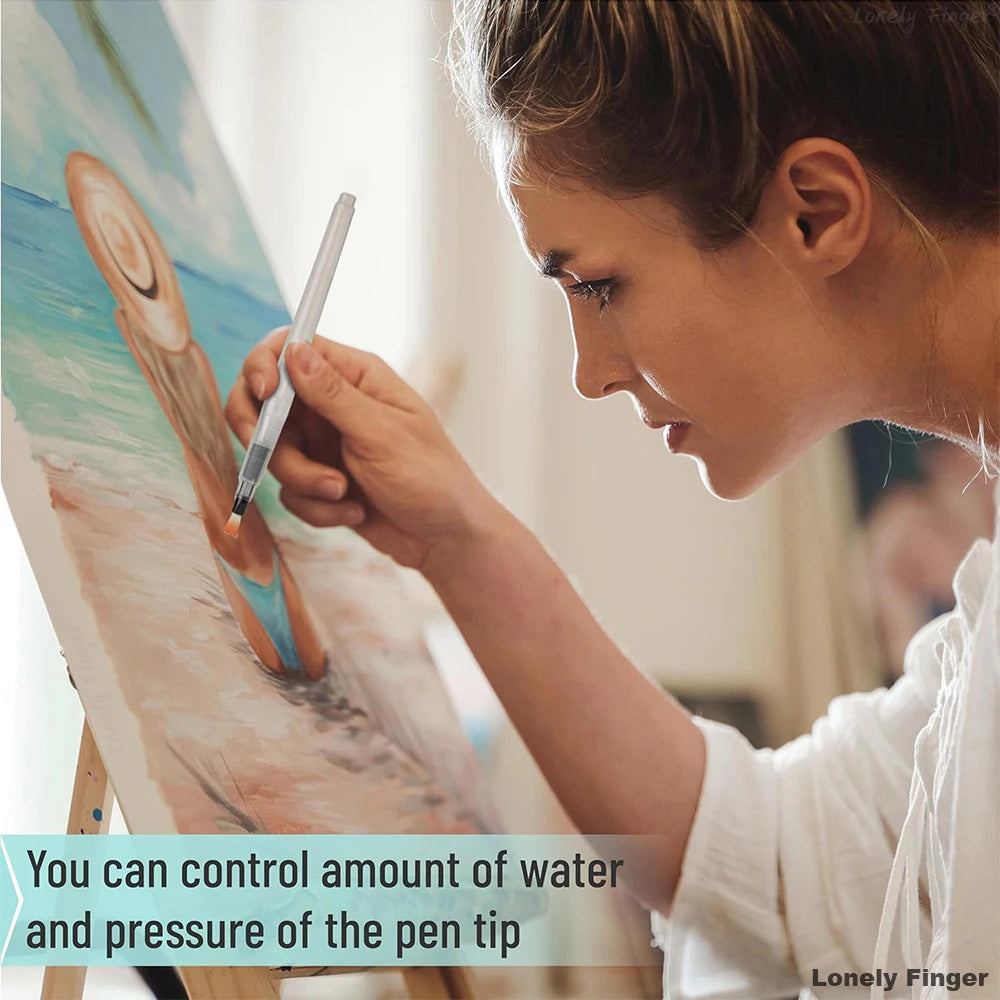 12 pcs Watercolor Brush Pens,Watercolor Brushes Set, Water Color Pens, Watercolor Brush Set, Refillable Brush Pen