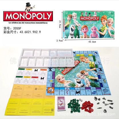 Hot selling French Monopoly World Tour Board Games French Game Cards