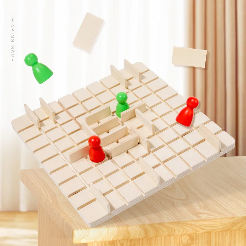 Wooden Step By Step Board Game Family Strategy Game