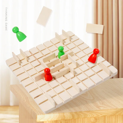 Wooden Step By Step Board Game Family Strategy Game