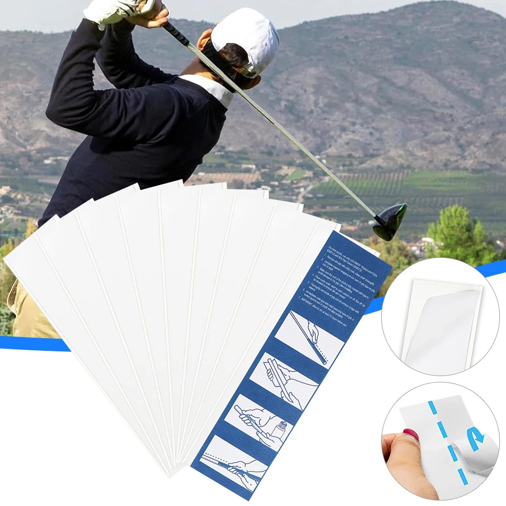 13 Pcs Double Sided Adhesive Strips Professional Golf Club Grip Tape Golf Tape for Better Regrip and Control 22x5cm