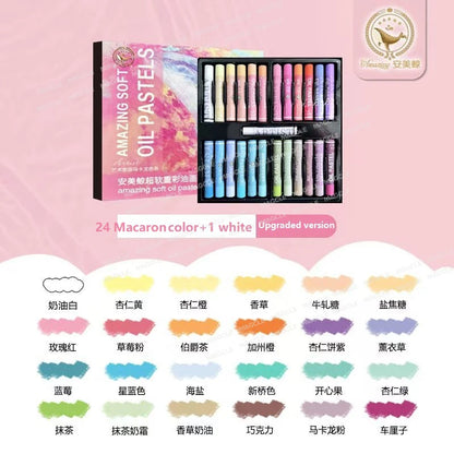 Super Soft Oil Pastels,12/24/36/48 Multi Colors Crayons Painting Stick Graffiti,Drawing,DIY Art Supplies For Student Kid Artists