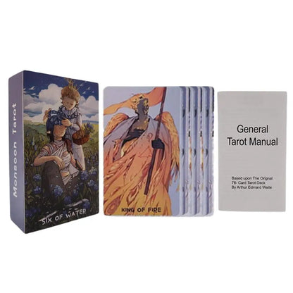78pcs Monsoon Tarot With Paper Instruction For Amily Friends Party Divination Board Game Oracle Cards Party Playing Cards Tarot