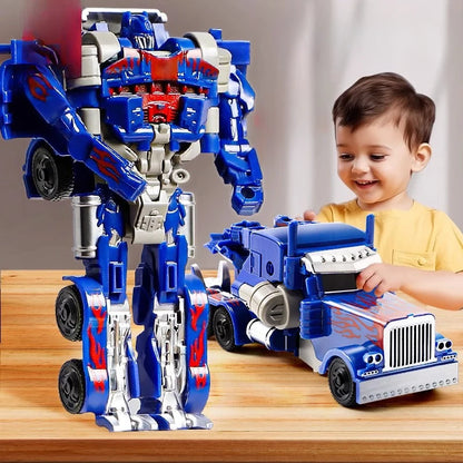 Transforming Car Model Toys Robot Kit Optimus Prime Bumblebee Deformed Car Toys Children Birthday Gift
