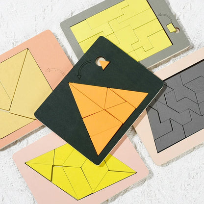 Wooden Puzzle Out of Nothing Wooden Board Kids Montessori 3d Learning Puzzle Early Educational Activity Boards Toys for Child