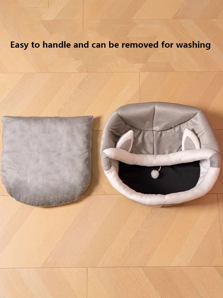 Washable pet lounger cushions, cat mat beds, warm and soft baskets, cozy warm cat kennels, house tents, small pet dogs