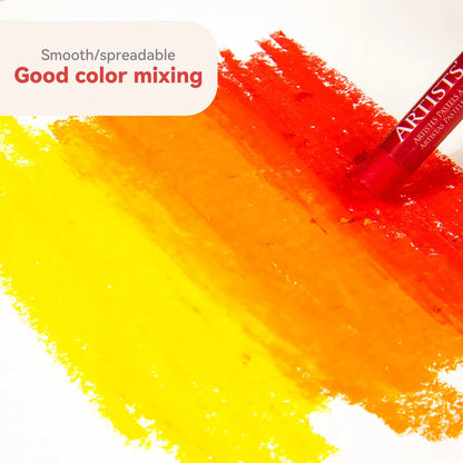 Artist Oil Pastel Set 12/25/50 Professional Painting Drawing Graffiti Art Crayons Washable for Students Round Non Toxic Sticks