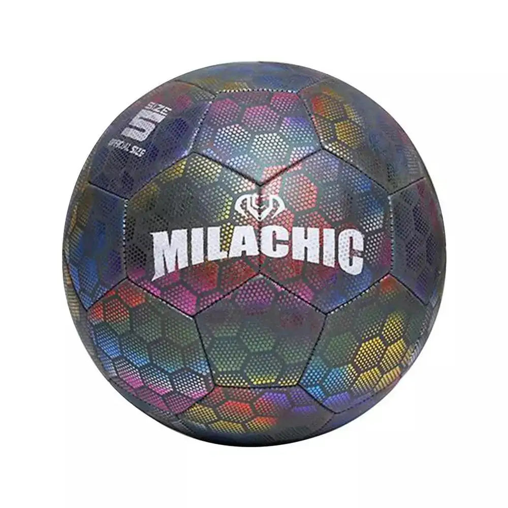 Reflective Soccer Ball Luminous Footballs Night Glowing Soccer 4/5 Ball Light Up Training Football Match Ball For Kids Children