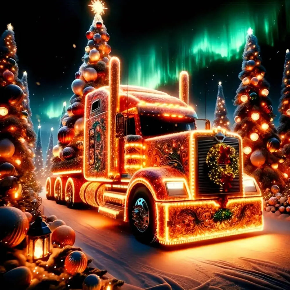 EverShine Diamond Embroidery House Landscape Winter Full Drill Mosaic Car Diamond Painting Christmas Craft Kit Home Decor Gift