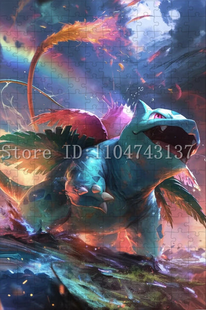 Pokemon Fantasy Jigsaw Puzzles Anime Character Pikachu Charmander Puzzles Intelligence Game Toys