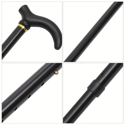 Two sections of aluminum alloy ultra-light anti-slip telescopic crutches for strengthening outdoor walking sticks for mountainee