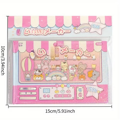 1500 sheets of various patterns mini theme cartoon retro style DIY planner decoration base scrapbook materials sticker art