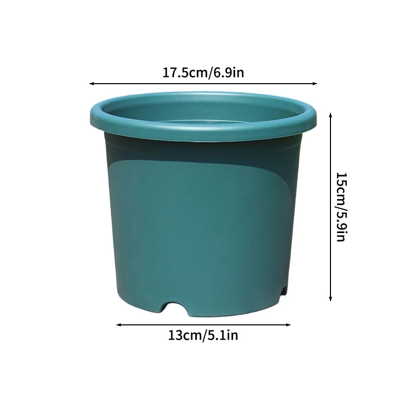 Plastic Flowerpot with Drainage Holes Plant Nursery Pot Seed Starting Pot Plastic Flower Plant Container for Succulents Seedling