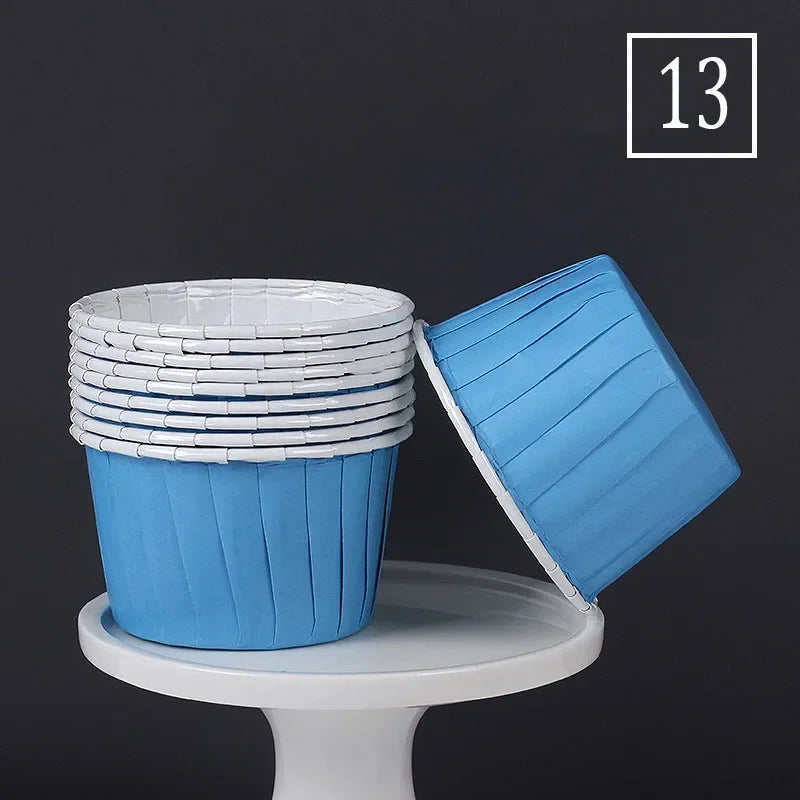 50pcs Large Size Paper for Cupcakes Muffin Cupcake Paper Cups Baking Cupcakes Paper or Wedding Party Oilproof Cake Wrapper