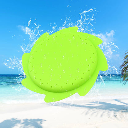 Silicone water sprinkling frisbee children's frisbee beach toy, outdoor beach parent-child water play toy