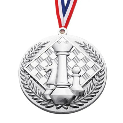 Award Medals With Neck Ribbon Creative Gold Medals For Kids Chess Award Medals Trophy Award Prize Gift Honor Roll Medals Awards