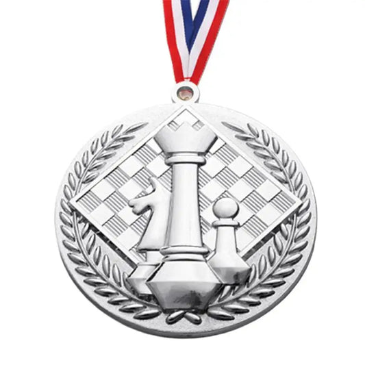 Award Medals With Neck Ribbon Creative Gold Medals For Kids Chess Award Medals Trophy Award Prize Gift Honor Roll Medals Awards