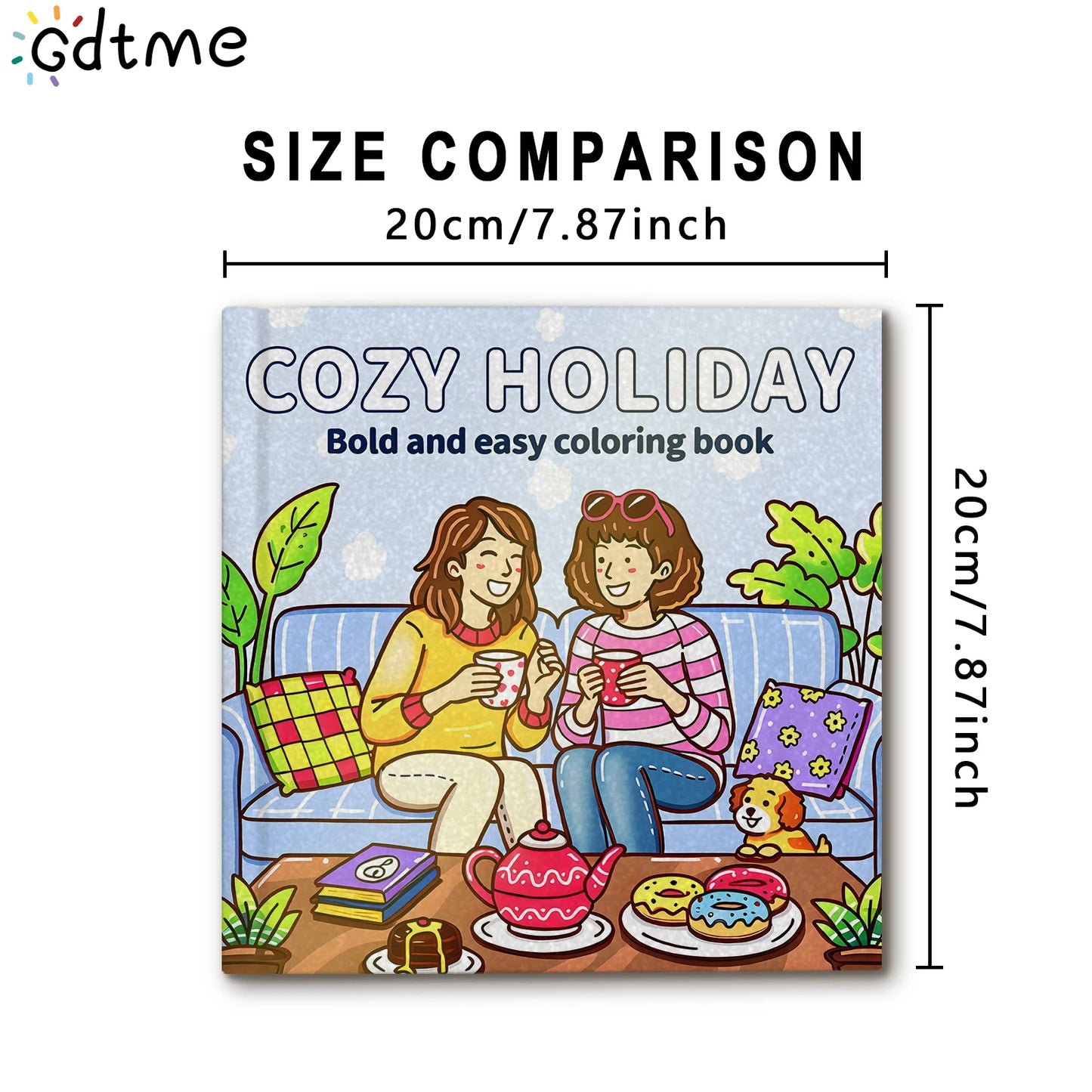 COZY  HOLIDAY Coloring Book for Adults Featuring Cute Cozy Daily Activities for Relaxation (Cozy Spaces Coloring) ﻿ ﻿