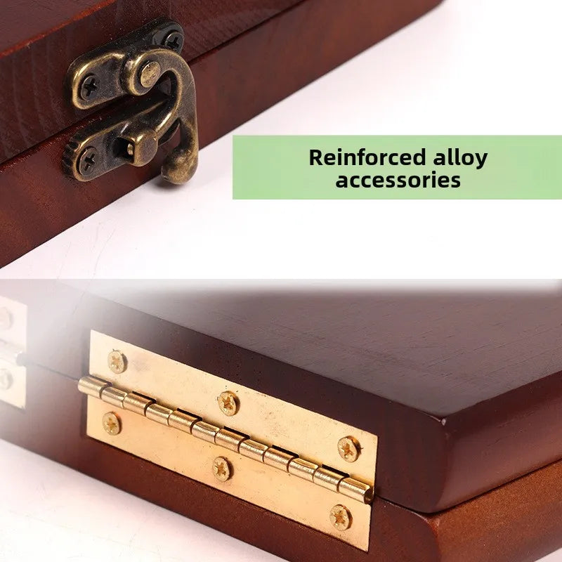 Ancient Mancala African Chess: The solid wood chess set is paired with exquisite stone granules and is an essential board games