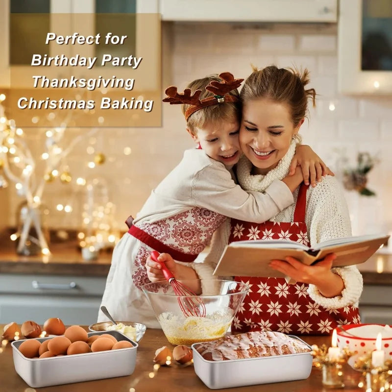 Kitchen Bread Baking Loaf Pan Cake Mold Non-Stick Aluminum Alloy Rectangle Bread Pan Homemade Bread Baking Mold Bakeware Tools