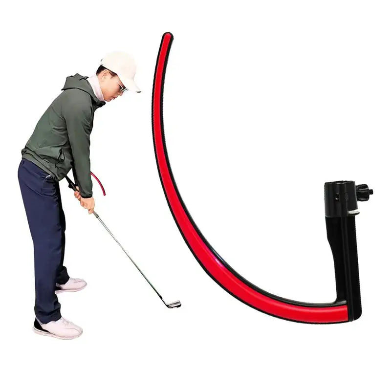 Golf Swing Posture Correction Trainer Curved Golf Swing Trainer Eliminate Golf Hook And Chipping Golf Shot Accuracy Aid Supplies
