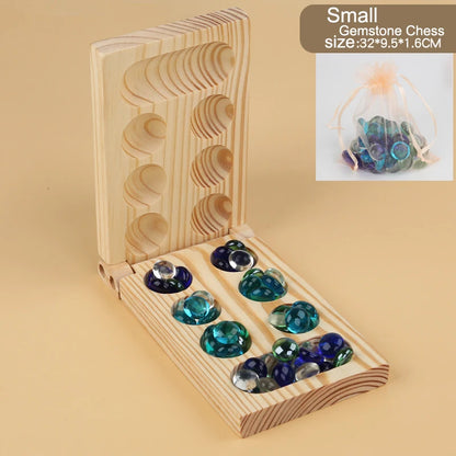 Mancala Board Game - Fun Classic Table Game with Wooden Board for Adults & Kids