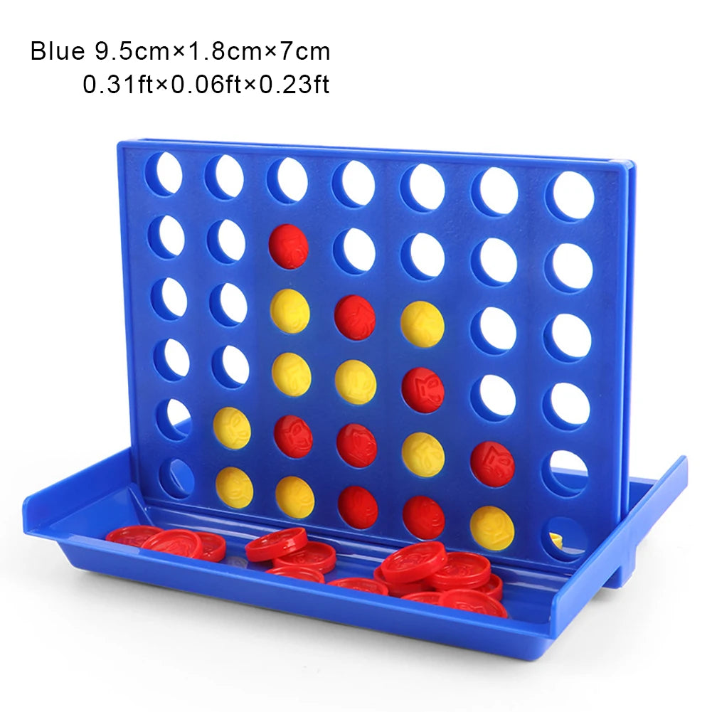 Connect 4 Game Classic Master Foldable Kids Children Line Up Row Board Puzzle Toy Gifts Board Game Parent-child Interactive Toys