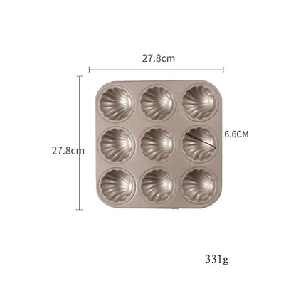 Shell Shape Baking Mold Nonstick Biscuit Madeleine Tray Pan Carbon Steel Chocolate Cookie Cake Mould Bakeware For Kitchen
