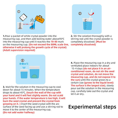 Technology Toy Crystal Planting DIY Scientific Experiment Set Fun Parent-child Communication Chemical Crystallization Principles