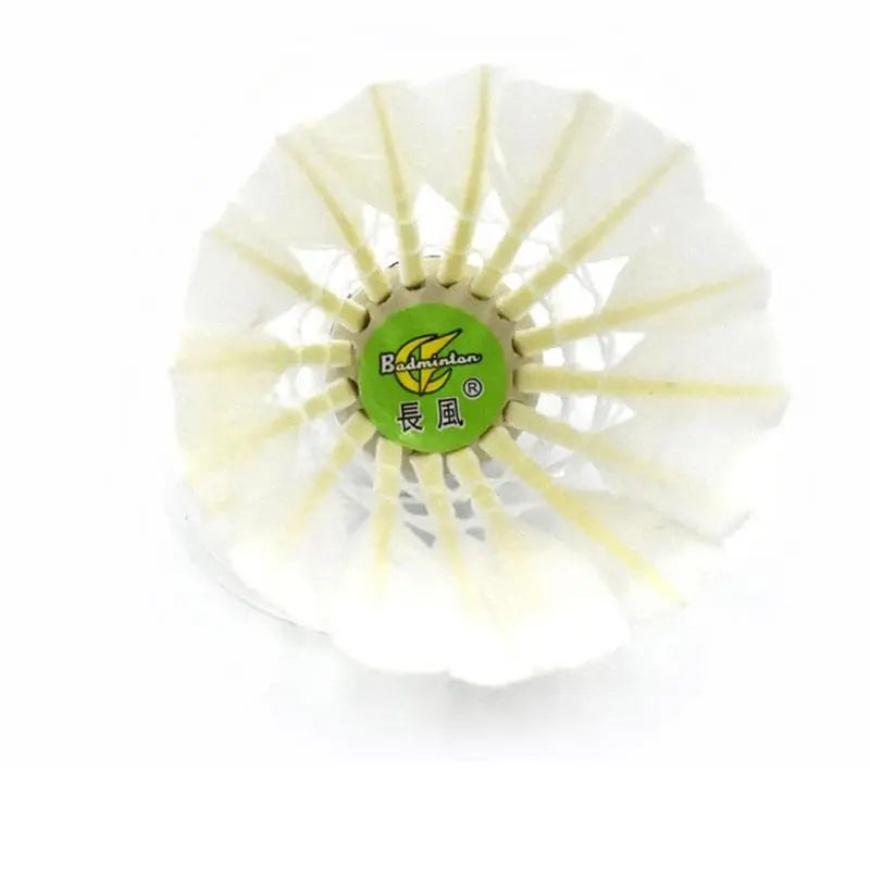 12Pcs/lot Badminton Natural Duck Feather Balls Training Badminton White Feather Shuttlecock For Sports Practice Equipment