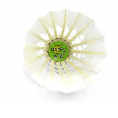 12Pcs/lot Badminton Natural Duck Feather Balls Training Badminton White Feather Shuttlecock For Sports Practice Equipment