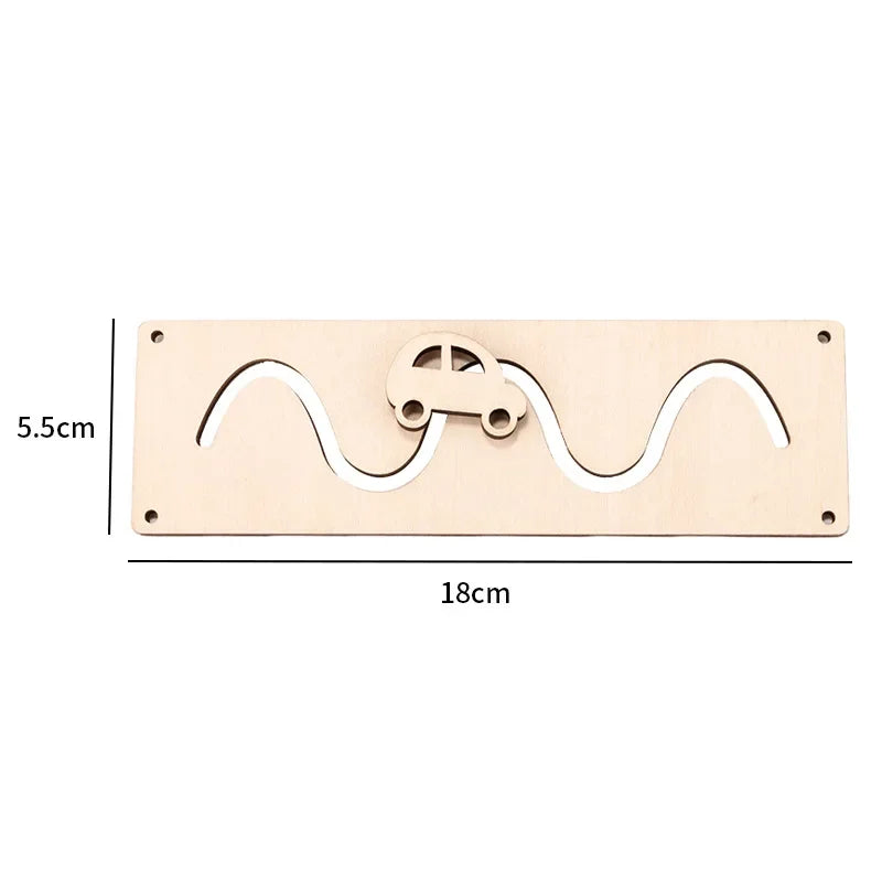 Busy Board Montessori DIY Wooden Accessories Early Education Toys Learning And Education Exercise Hand-On Ability Children's Toy