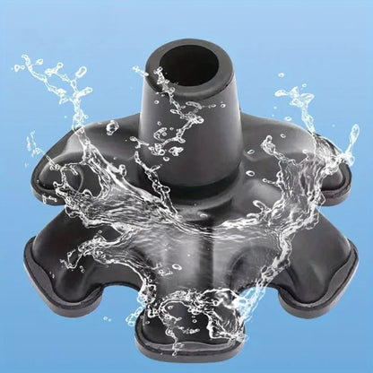 1pc Replacement Cane Tips Portable 6 Support Walking Sticks, Single Crutches, Rubber Non-slip Foot Mats, Elderly Supplies