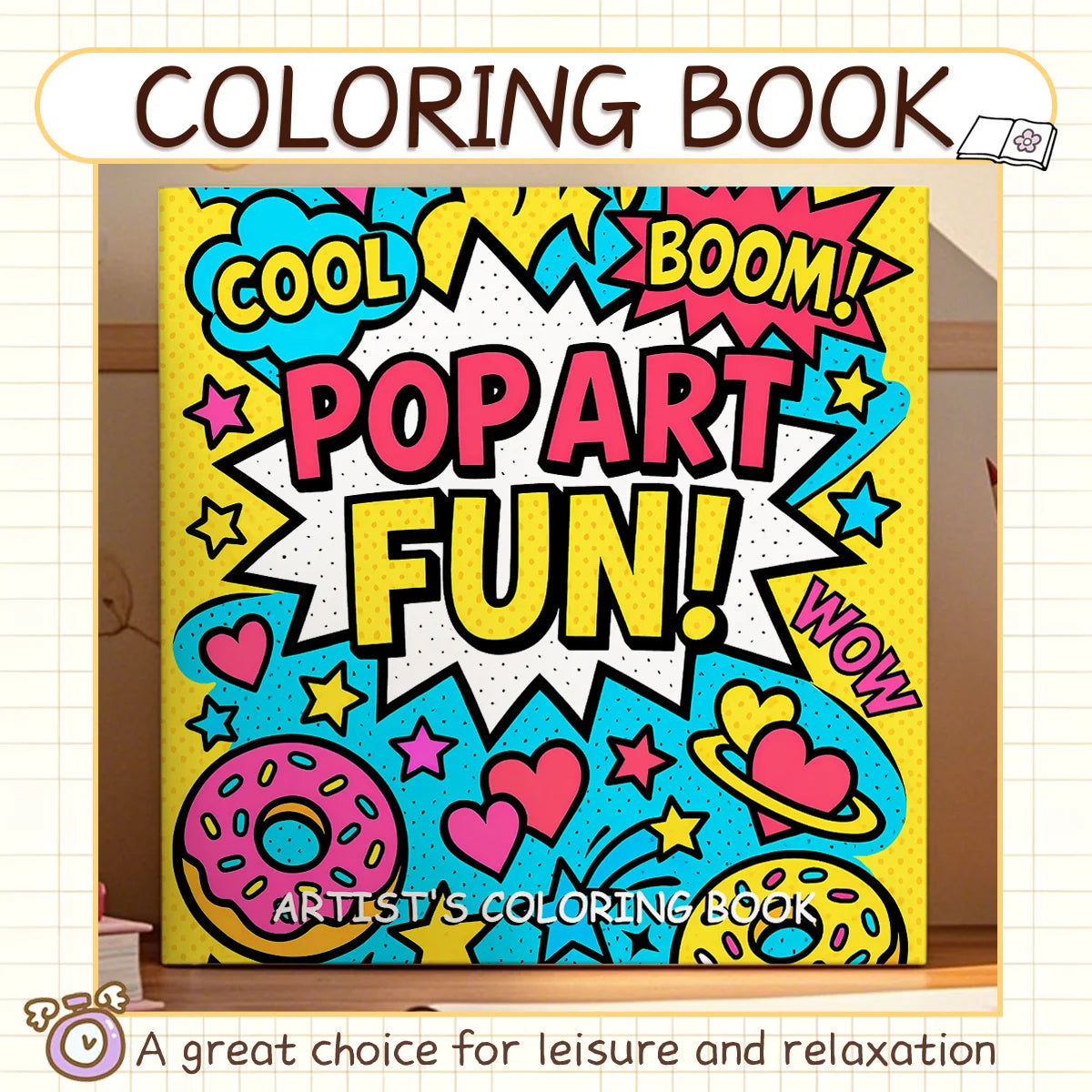 ARTIST'S Coloring Book for Adult Relieve Stress Bold-easy DIY Painting Drawing Book Painting Kids Educational Toys