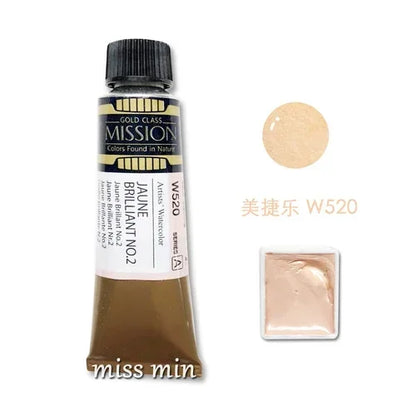 Skin Color Watercolor Paint 2ml Mini Sample VanGogh/Holbein Daniel Smith/Mijello Paul Rubens Flesh Color Water Color Art