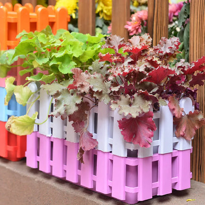 Garden Fence Type Flower Pot With Holes Cuboid Flowerpot Planting Flower Vegetable Plant Pot