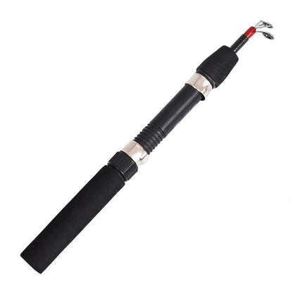 Telescopic Ice Fishing Rod 2 Sections Fishing Pole Small Short Sea Pole for River Lake Reservoir Ice Fishing and So On