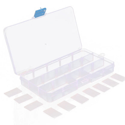 10/15/24 Grids Fishing Tackle Box Fishing Box Plastic Tackle Box Fishing Lure Bait Hooks Storage Box for Lures Hooks for Fishing