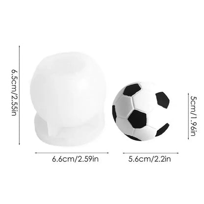 Football Shape Soccer Resin Mold Football Shape Cake Decoration Tools Cute Candle Moulds for Fondant Decoration Birthday Party