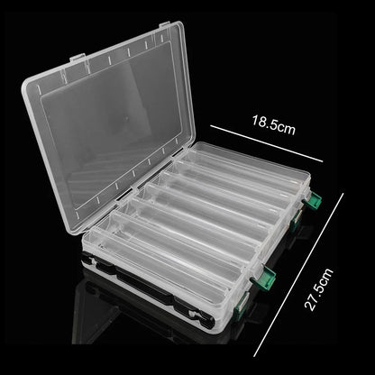14 Grid Fishing Lure Box Large Capacity Double Sided Fishing Storage Case Portable Multifunctional for Fish Hook Lure Fake Bait